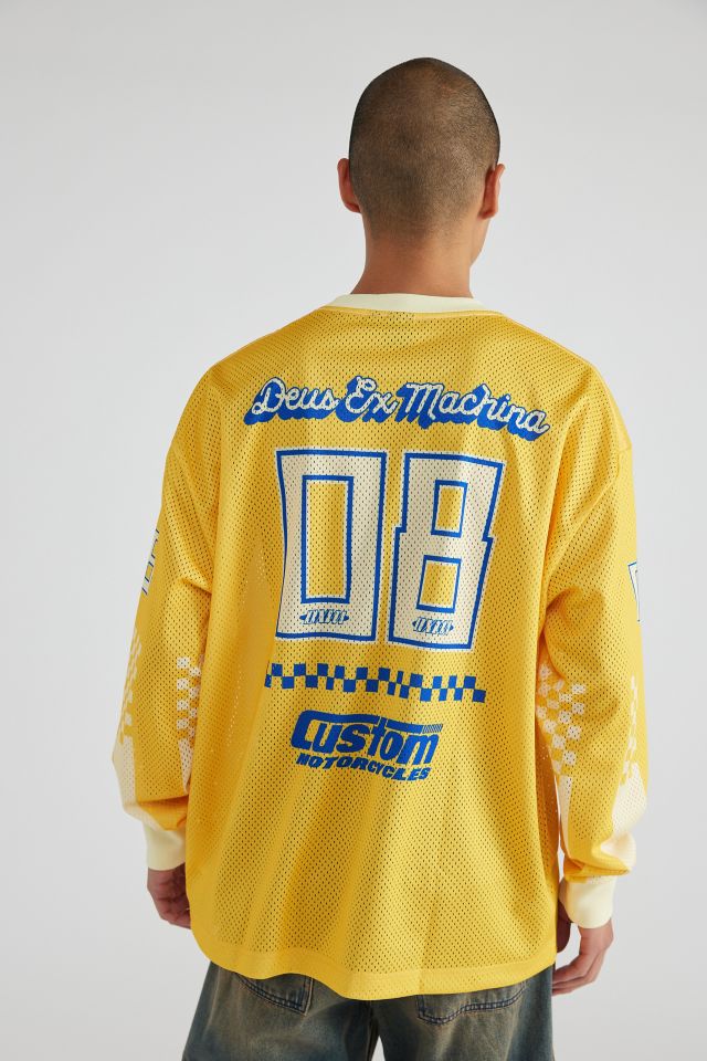 Deus Ex Machina☆THREEPEAT MOTO JERSEY 長袖 Tシャツ Tees | Deus Ex Machina | Threepeat Moto Jersey Black – Deus