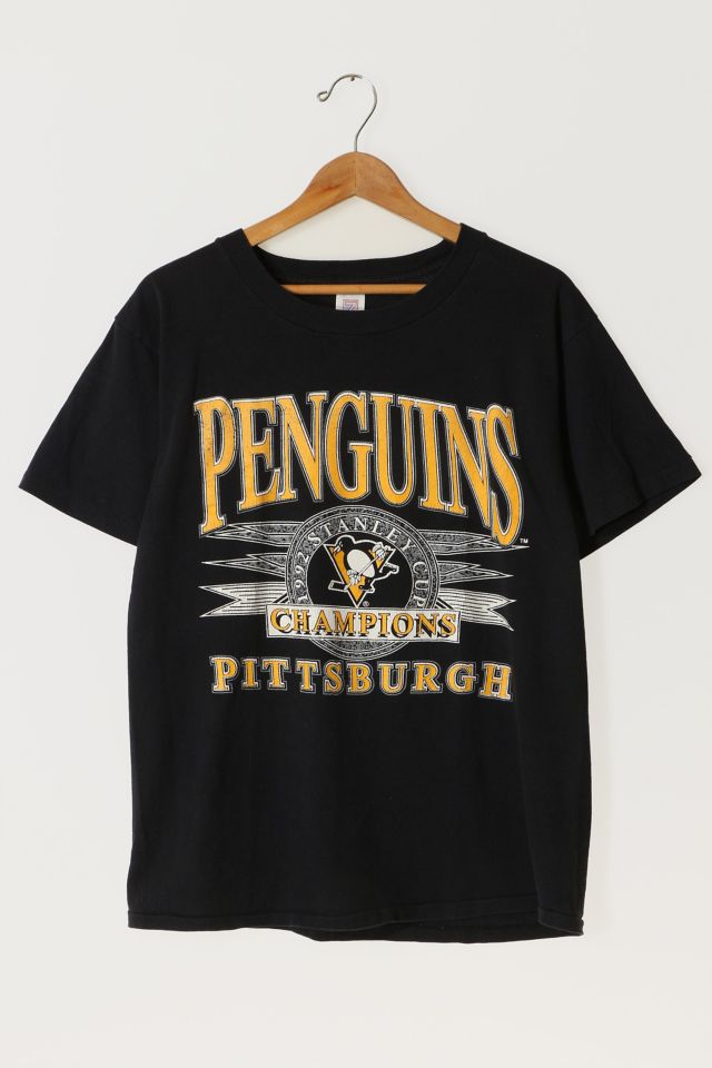 Buy Vintage Pittsburgh Penguins Stanley Cup Tee 'Grey' - 2934