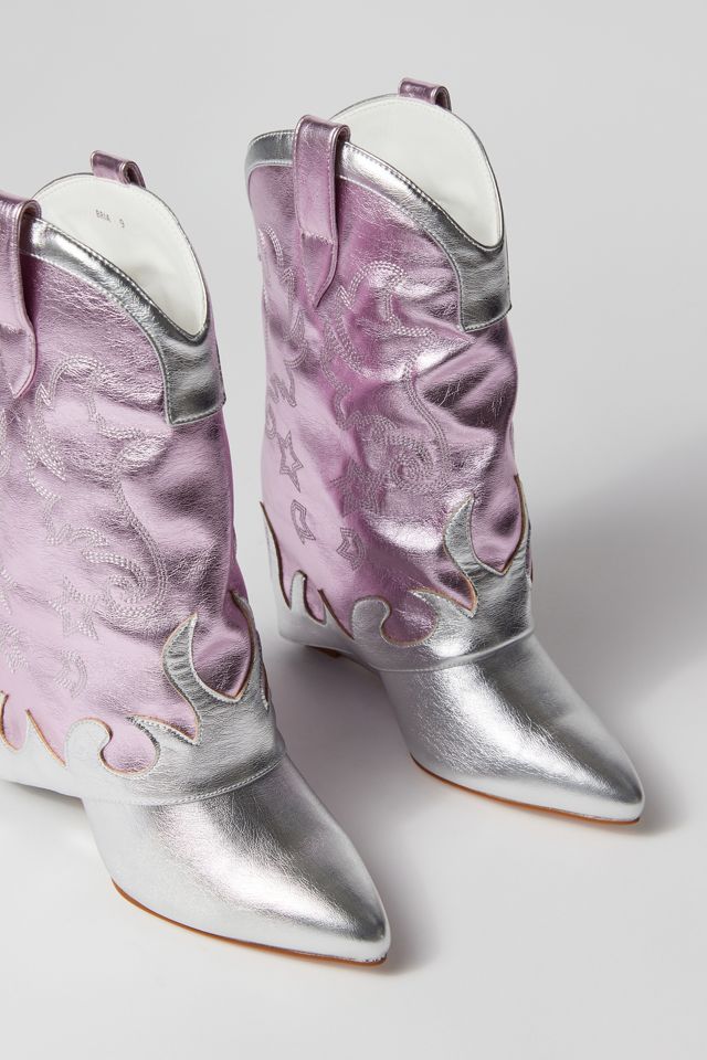 Azalea Wang Bria Foldover Cowboy Boot #3