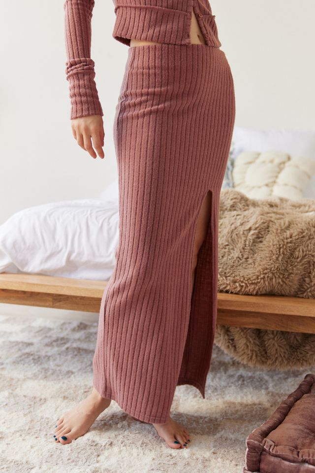 【Raucohouse】Mellow ribbanding sweat long skirt Mellow ribbanding sweat long skirt - Raucohouse | 60