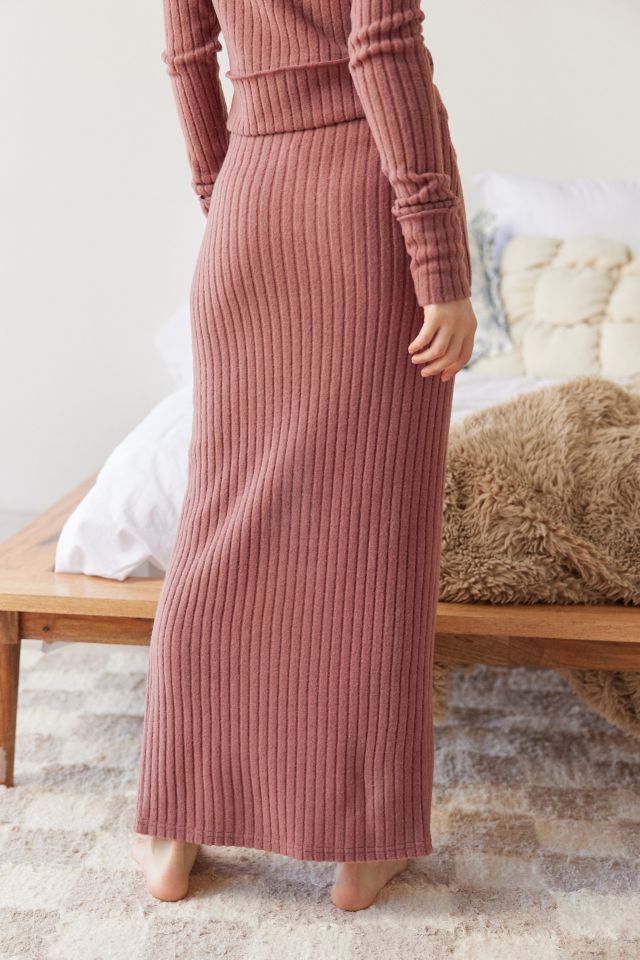 Out From Under BouncePlush Suki Ribbed Maxi Skirt #3