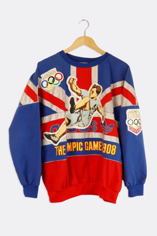 Vintage 1908 Olympic Games Adidas Crewneck Sweatshirt Urban Outfitters