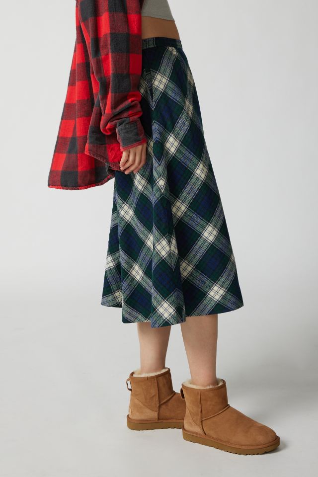 Urban Renewal Vintage A-Line Plaid Midi Skirt #4