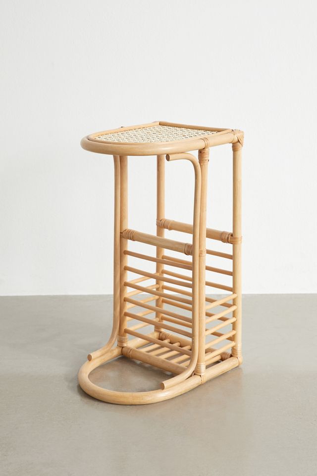 Rattan C-Side Table #2