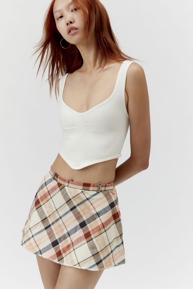 White mini outlet skirt urban outfitters