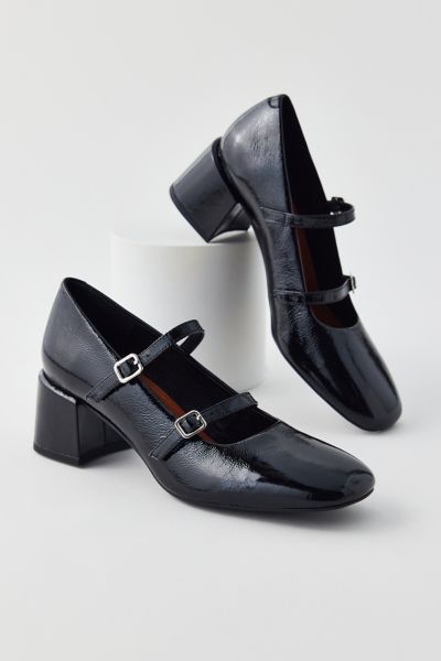 Shop Vagabond Shoemakers Adison Double Strap Mary Jane Heel In Black, Women's At Urban Outfitters