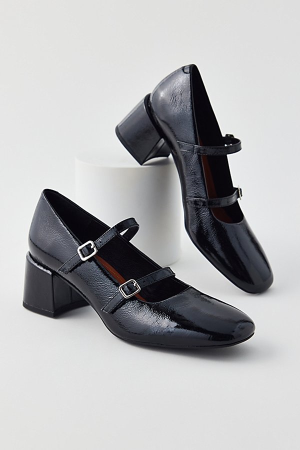 Shop Vagabond Shoemakers Adison Double Strap Mary Jane Heel In Black, Women's At Urban Outfitters