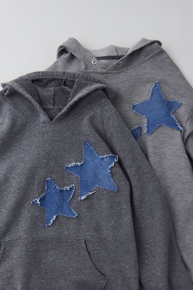 Urban Renewal Remade Star Patch Hoodie Sweatshirt #1