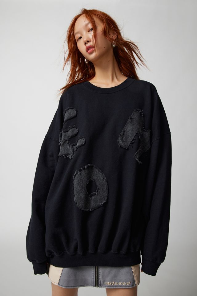 Urban Renewal Remade Text Graphic Crew Neck Sweatshirt | Urban Outfitters