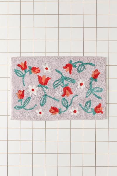 Lois Floral Bath Mat