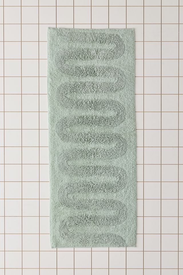 Looped Squiggle Runner Tufted Bath Mat #1