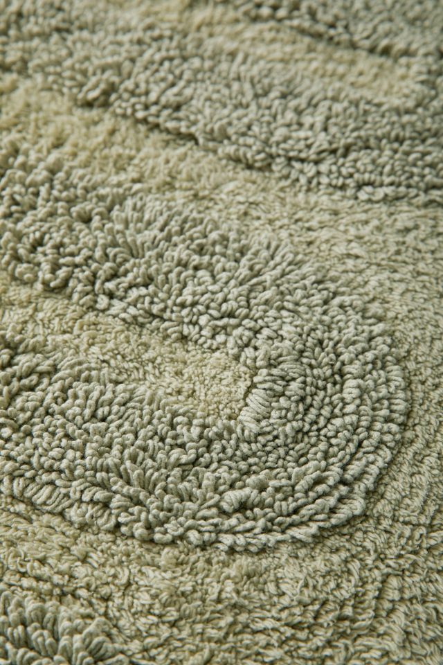 Tapis de bain à boucles et à motif ondulé #2