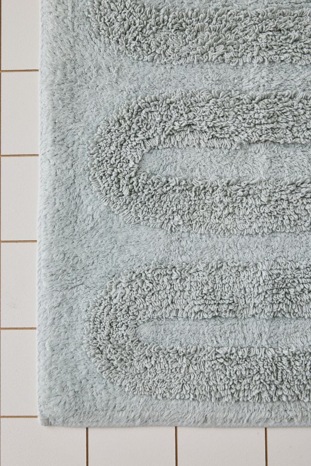 Looped Squiggle Runner Bath Mat
