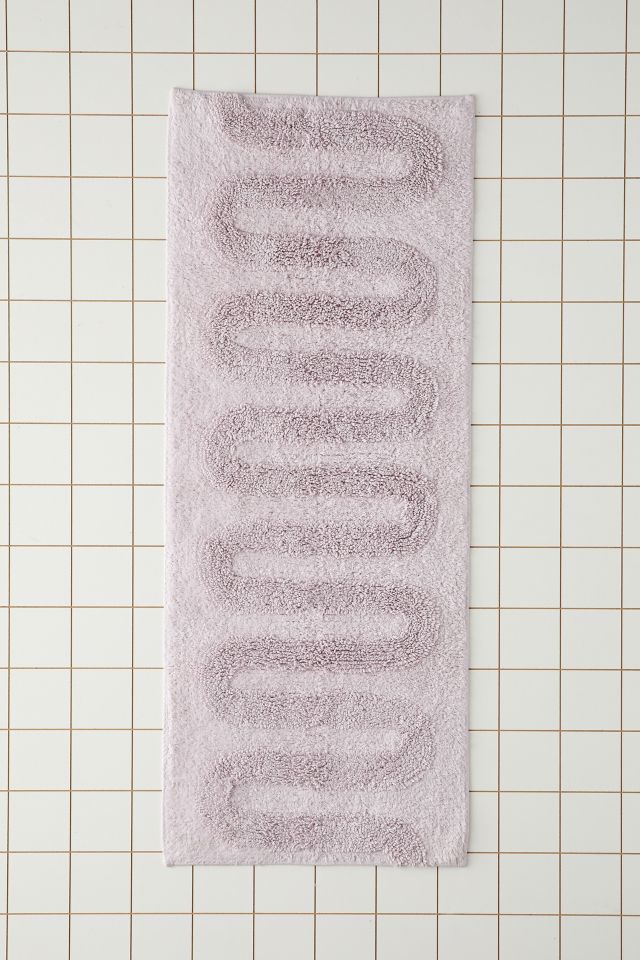 Looped Tufted Squiggle Runner Tufted Bath Mat #1