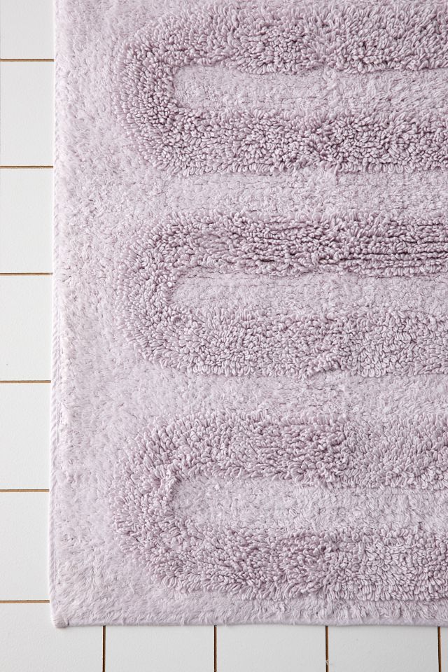 Looped Tufted Squiggle Runner Tufted Bath Mat #3