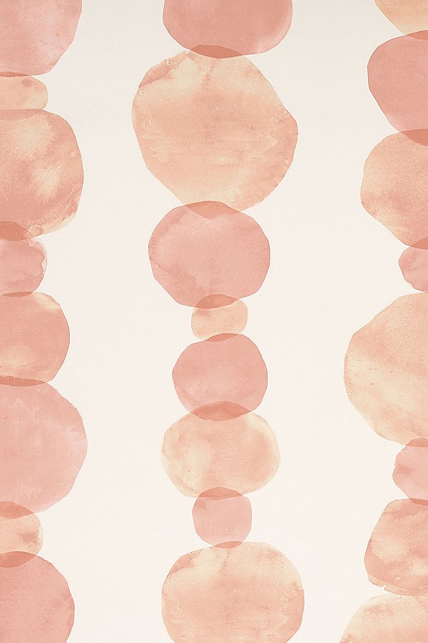 Backdrop Hyperion Watercolor Wallpaper In Peach At Urban Outfitters In Neutral
