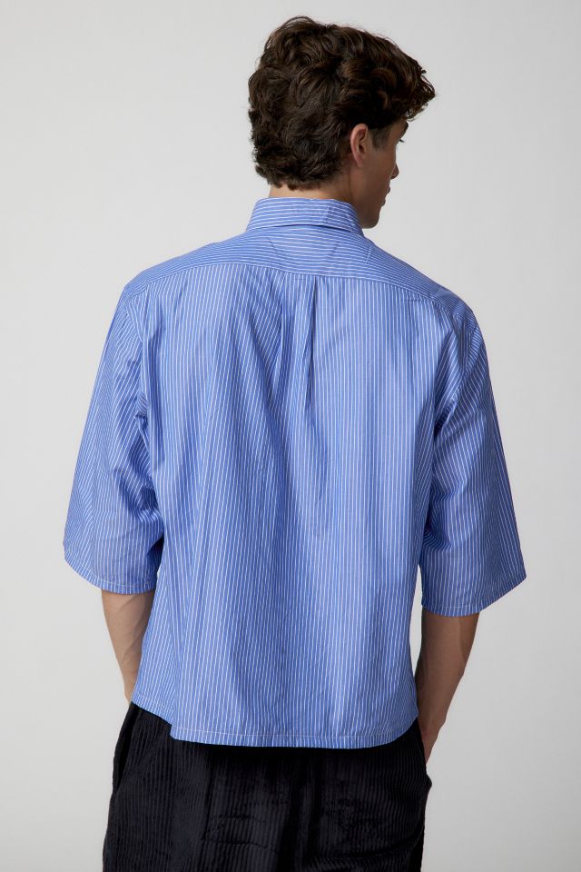 Urban Renewal Remade Boxy Cropped Short Sleeve Button-Down Shirt #3
