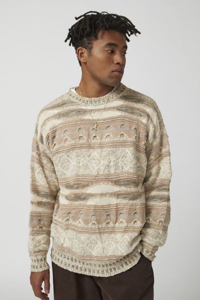 Urban Renewal Vintage Abstract Pattern Crew Neck Sweater | Urban Outfitters