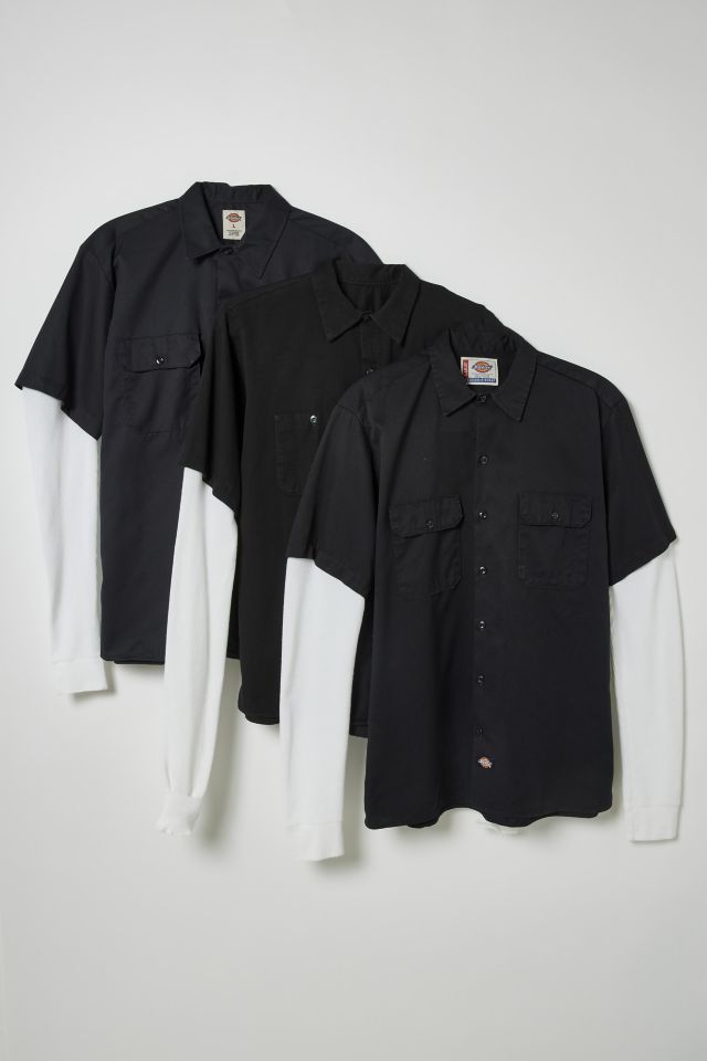 Urban Renewal Remade Dickies | Urban Shirt Thermal Sleeve Outfitters Button-Down