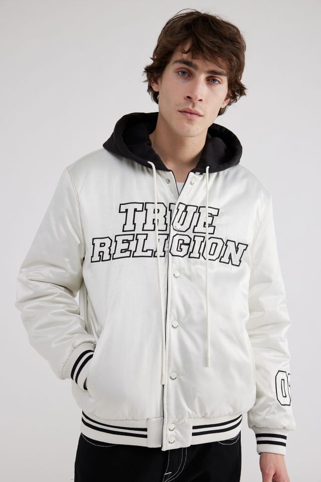 True Religion Reversible Hooded Varsity Jacket | Urban Outfitters