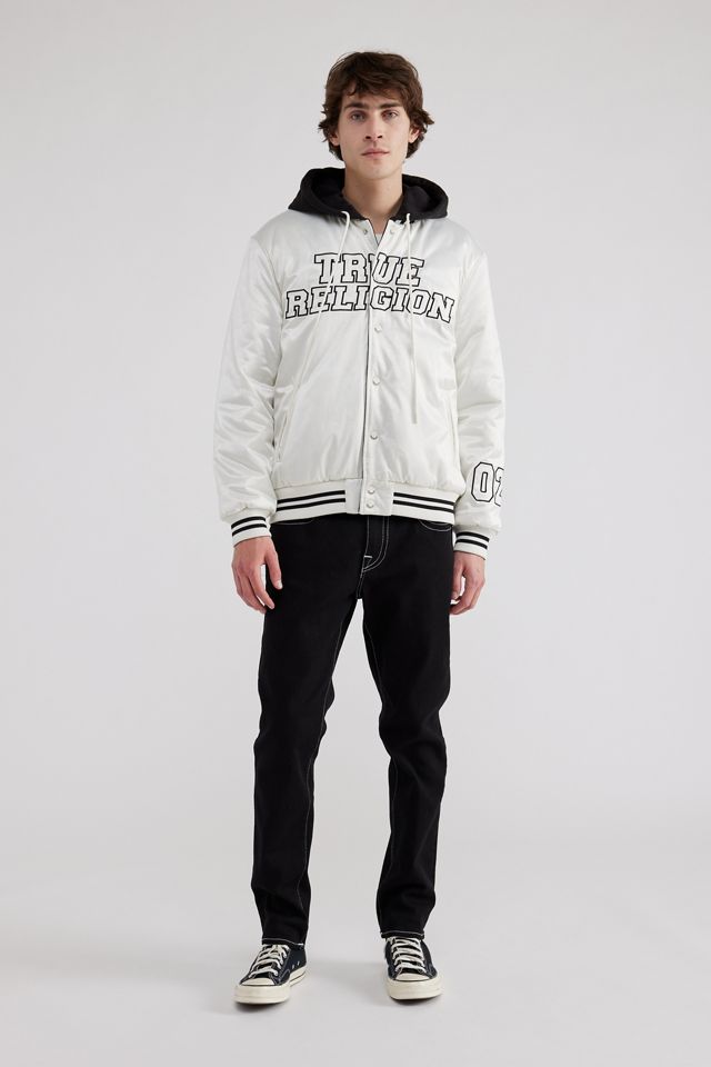 True Religion Reversible Hooded Varsity Jacket | Urban Outfitters