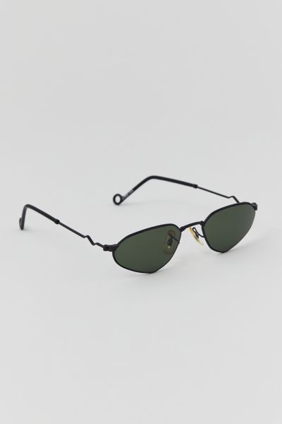 Urban Renewal Vintage Nifty '90s Geo Sunglasses In Black, Women's At Urban Outfitters In Green