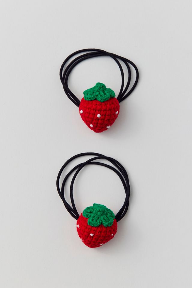 Strawberry Hair Tie Set Urban Outfitters