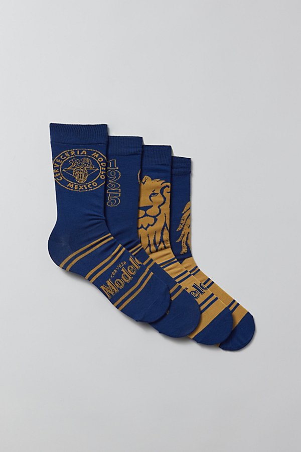 Urban Outfitters Modelo Crew Sock 2-pack Gift Set In Navy, Men's At  In Blue