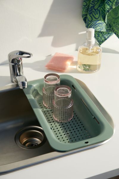 Sink Rack Kitchen Accessories Retractable Drain Basket Storage