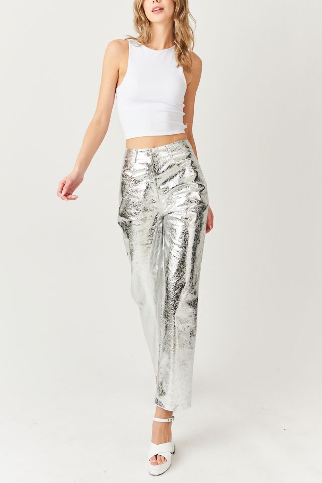 Amy Lynn Textured Metallic Pant #1