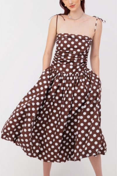 Vintage '90s Floral Midi Dress | Urban Outfitters