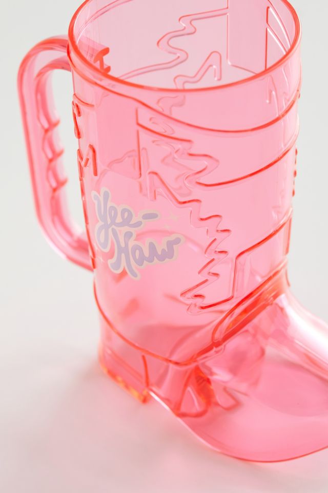 Pink Cowboy Boot Figural Ceramic Mug - World Market