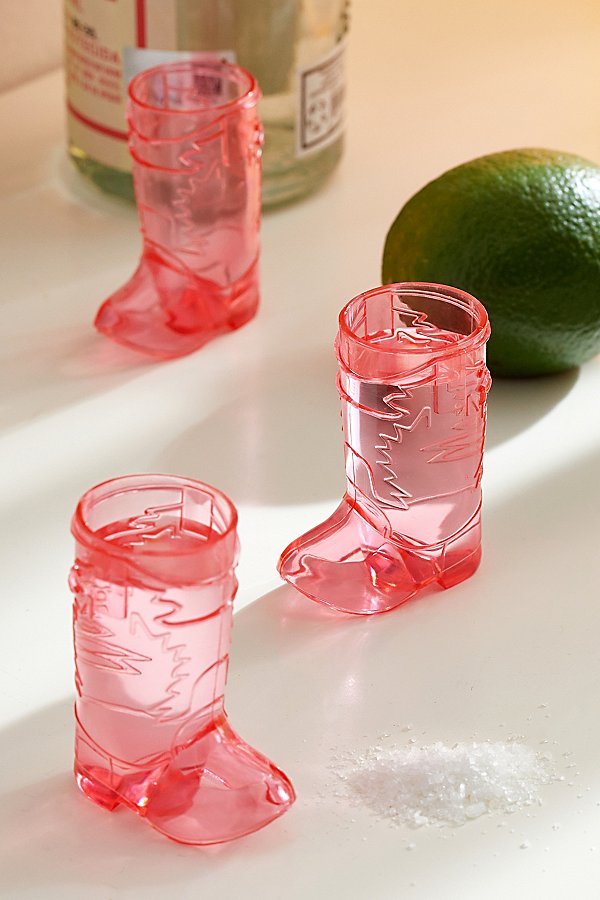 Urban Outfitters Disco Cowboy Boot Shot Glass - Set Of 4 In Assorted At