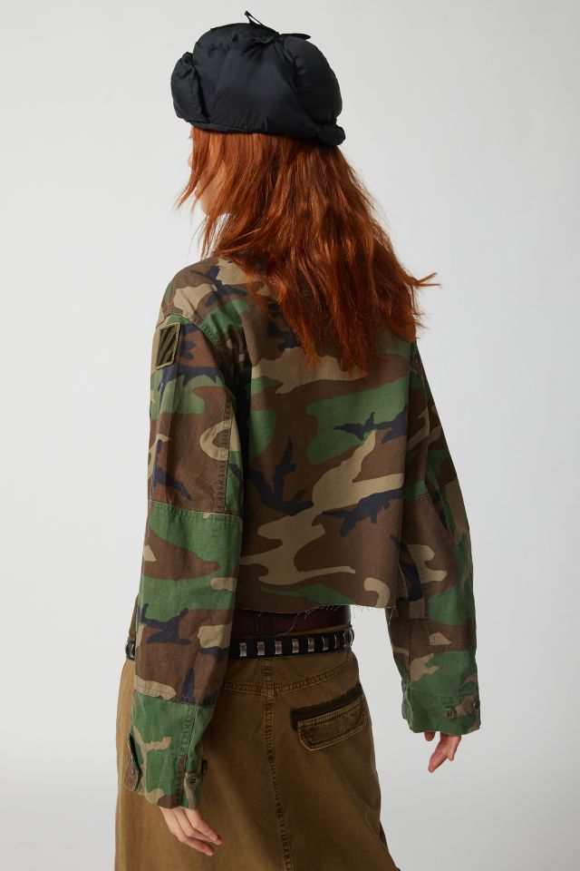 Urban Renewal Remade Cropped Camo Jacket #3