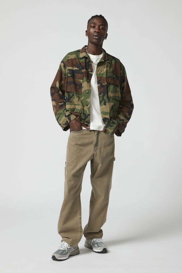 Urban Renewal Remade Cropped Camo Jacket Urban Outfitters