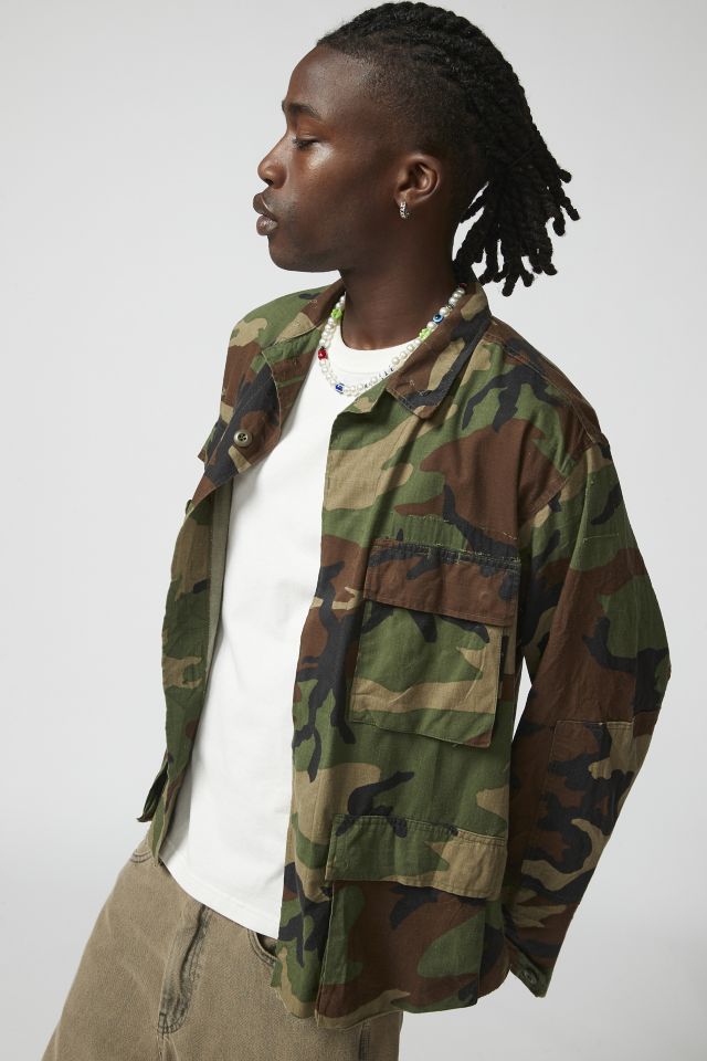 Urban Renewal Remade Cropped Camo Jacket