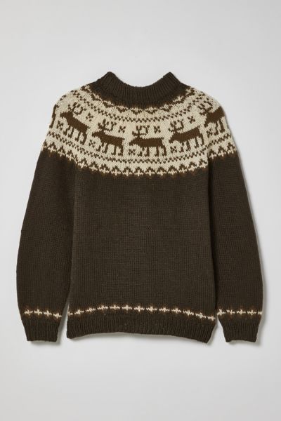 Vintage Moose Fair Isle Sweater | Urban Outfitters