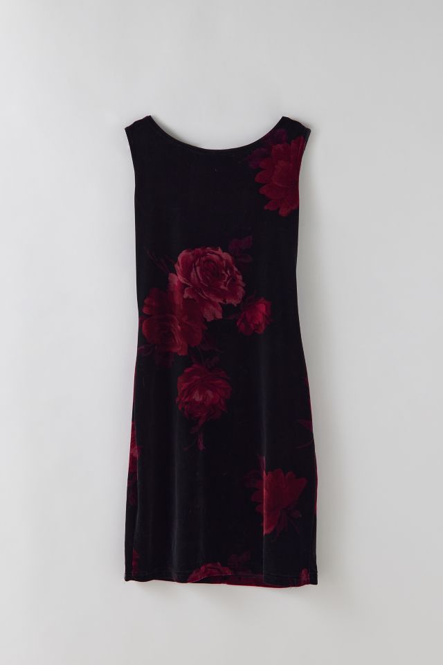 Vintage Velvet Rose Dress