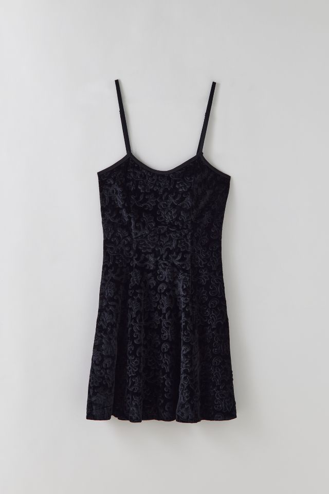 Vintage Velvet Mini Dress | Urban Outfitters