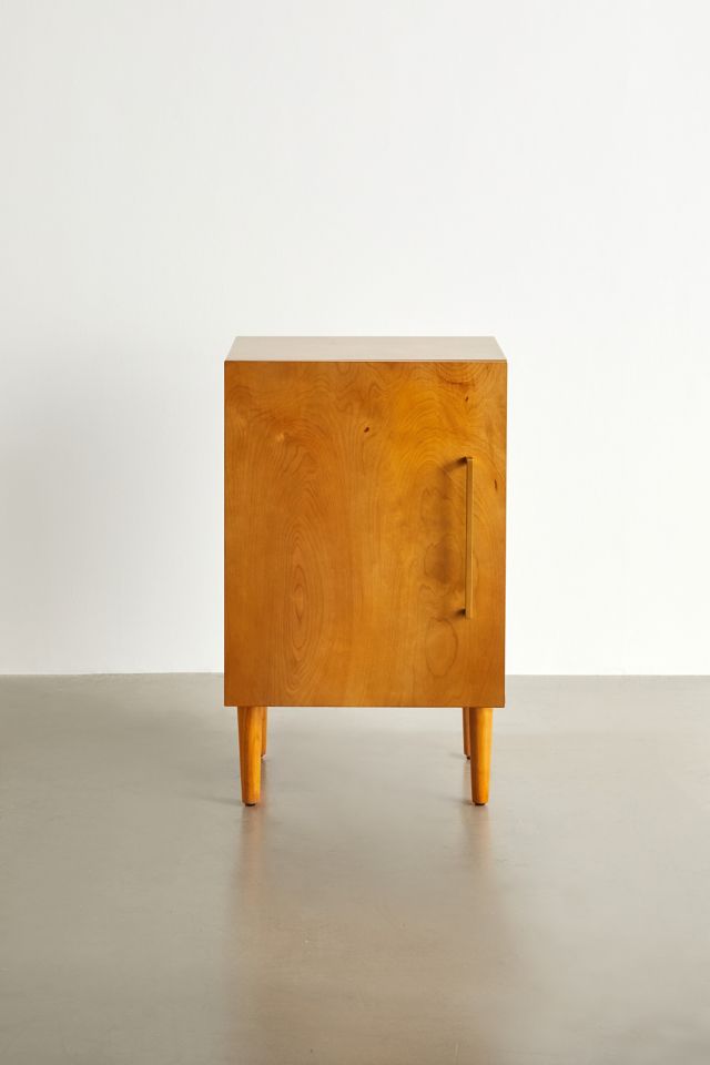 Everett Mid-Century Mahogany Console Cabinet with Adjustable Shelf