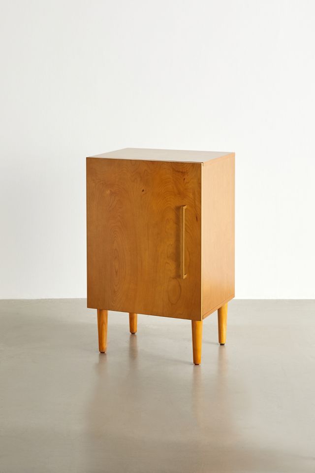 Everett Mid-Century Mahogany Console Cabinet with Adjustable Shelf