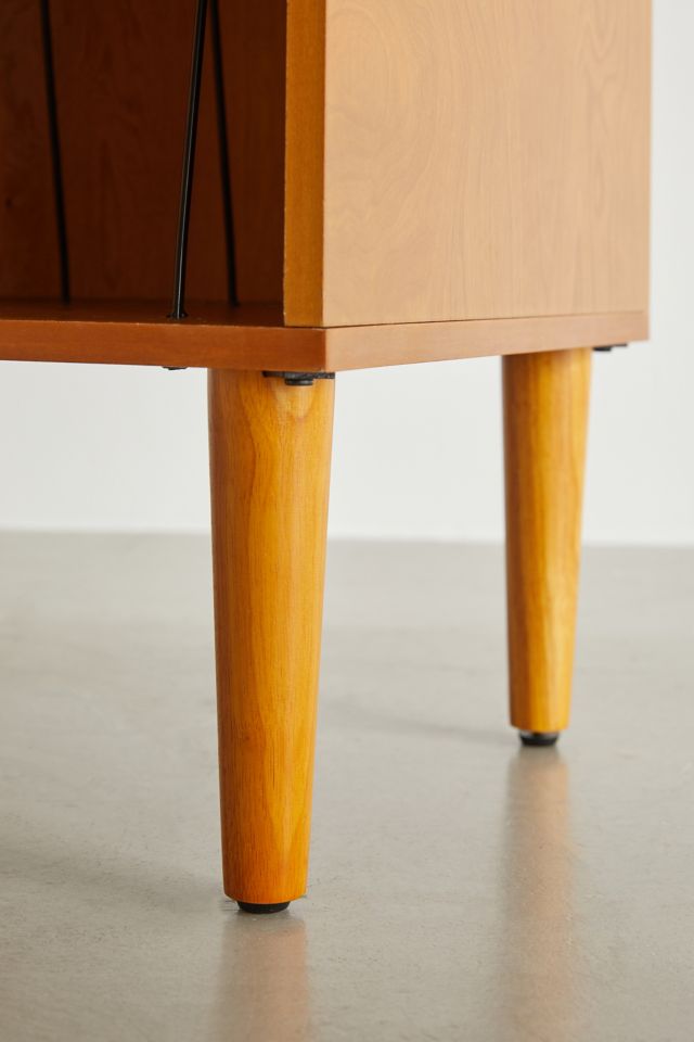 Everett Mid-Century Mahogany Console Cabinet with Adjustable Shelf