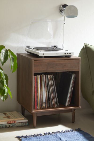 Urban Outfitters Liam Record Storage Side Table In Brown