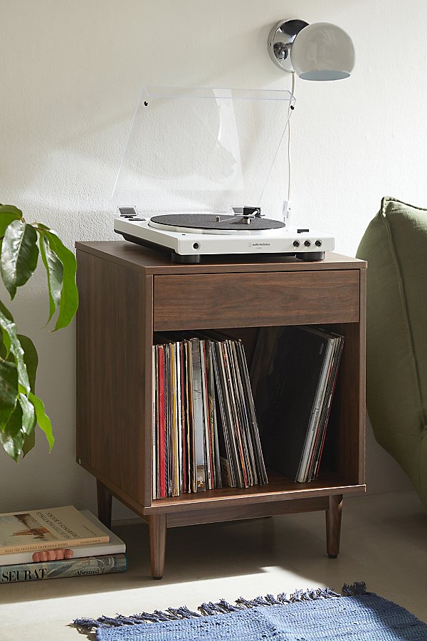 Urban Outfitters Liam Record Storage Side Table In Brown