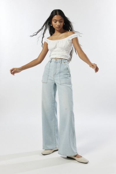 Daze Denim Far Out Wide Leg Utility Jean