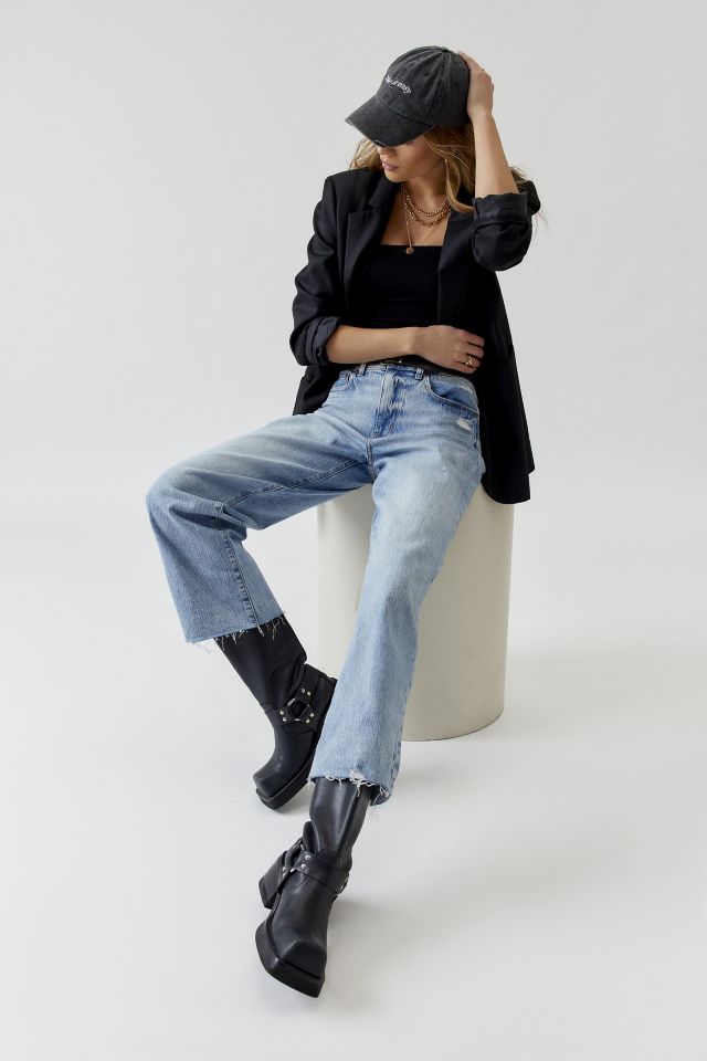Daze Denim Pleaser High-Waisted Wide-Leg Jean | Urban Outfitters