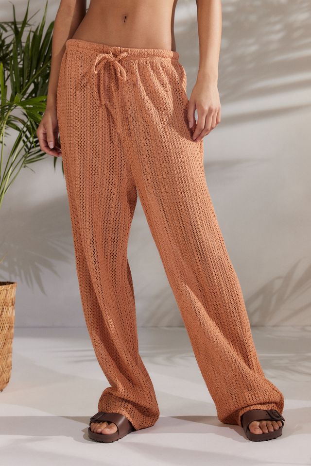 Billabong Largo Crochet Beach Pant CoverUp Urban Outfitters