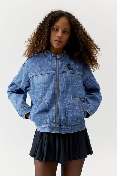 Lee x Jean Michel Basquiat 111 Denim Printed Jacket Urban Outfitters Canada