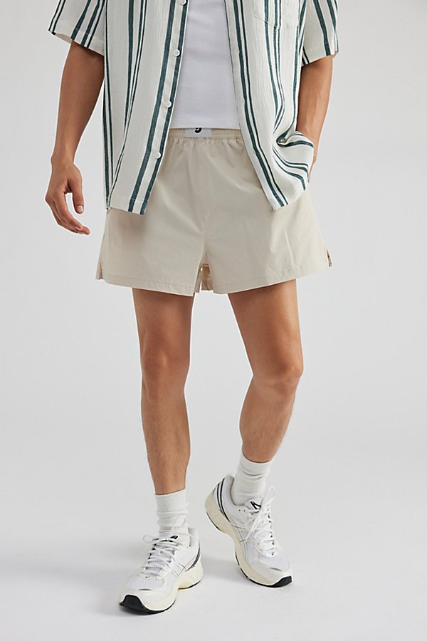 Shop Standard Cloth Stretch Boxing Short In Light Grey, Men's At Urban Outfitters