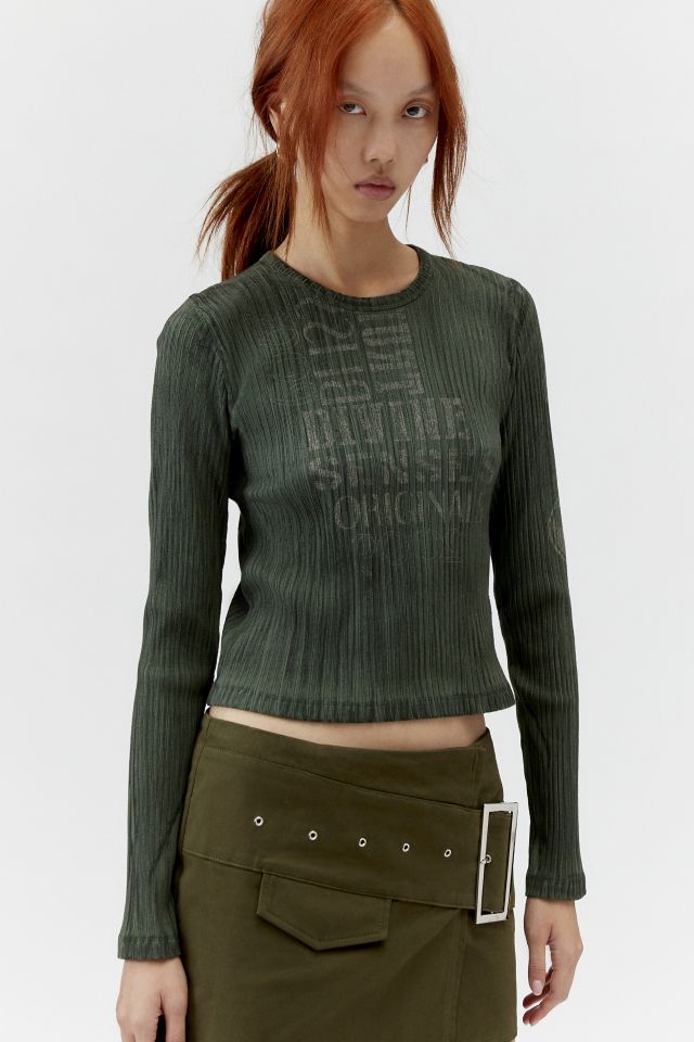 Divine Senses Ribbed Long Sleeve Tee